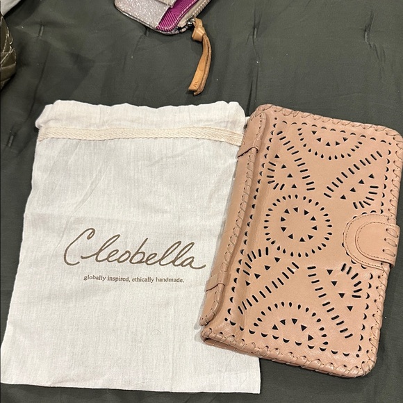 Cleobella Handbags - Cleobella Beige Cutout Wallet